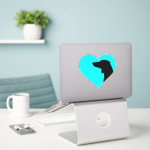 ダシュント・ステッカー シール (デスク上のノートパソコン)