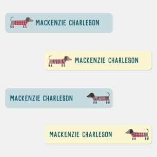 ダシュント・ソーセージの犬名 ラベル