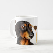 ダシュント・ソーセージ犬あなたが作るすべてのスナック コーヒーマグカップ (正面左)