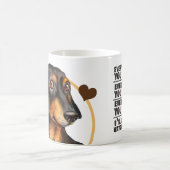ダシュント・ソーセージ犬あなたが作るすべてのスナック コーヒーマグカップ (中央)