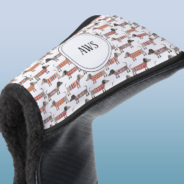 ダシュント・ソーセージ犬モノグラム ゴルフヘッドカバー