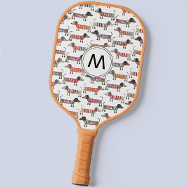 ダシュント・ソーセージ犬モノグラム ピックルボールラケット