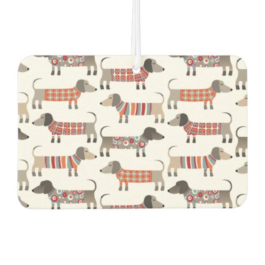 ダシュント・ソーセージ犬 カーエアーフレッシュナー (正面)