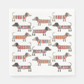 ダシュント・ソーセージ犬 スタンダードランチョンナプキン (正面)