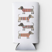 ダシュント・ソーセージ犬 スリム缶クーラー (正面)