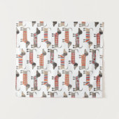 ダシュント・ソーセージ犬 タペストリー (正面(横))