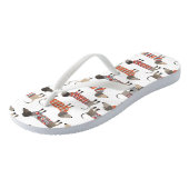 ダシュント・ソーセージ犬 ビーチサンダル (アングル)