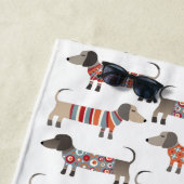 ダシュント・ソーセージ犬 ビーチタオル (インサイチュ)