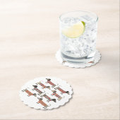 ダシュント・ソーセージ犬 ペーパーコースター (インサイチュ)