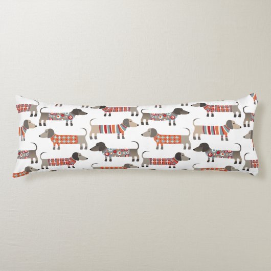 ダシュント・ソーセージ犬 ボディピロー (正面)