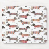 ダシュント・ソーセージ犬 マウスパッド (正面)