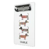 ダシュント・ソーセージ犬 ミニクリップボード (アングル2)