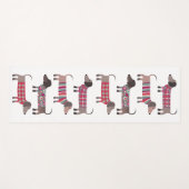 ダシュント・ソーセージ犬 ヨガマット (正面(横))