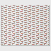 ダシュント・ソーセージ犬 ラッピングペーパー (フラット)