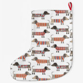 ダシュント・ソーセージ犬 ラージクリスマスストッキング (裏面)
