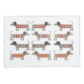 ダシュント・ソーセージ犬 枕カバー (正面右)