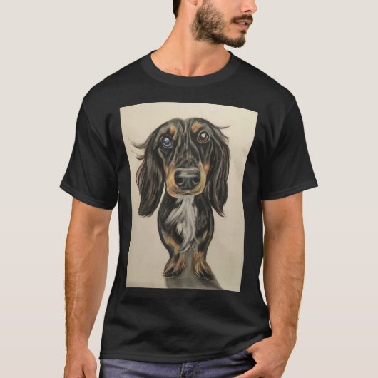 ダシュント・ソーセージ犬 Tシャツ (正面)