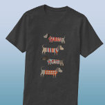 ダシュント・ソーセージ犬 Tシャツ<br><div class="desc">可愛い小さなダシュントのソーセージやウールのニットウェアのウィナー犬。愛犬家やドッグウォーカーに最適。</div>