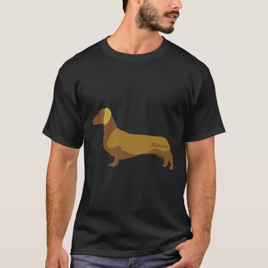 ダシュント・ソーセージ犬 Tシャツ (正面)