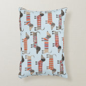 ダシュント・ソーセージ・ドッグブルー アクセントクッション (正面(垂直))