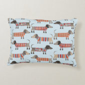 ダシュント・ソーセージ・ドッグブルー アクセントクッション (裏面)