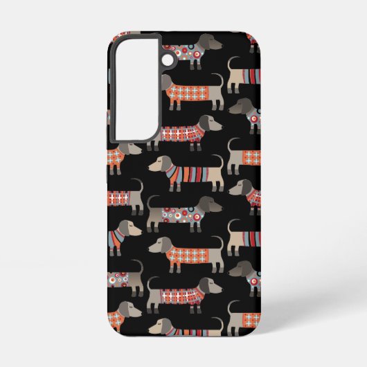 ダシュント・ソーセージ・ドッグ・ダーク SAMSUNG GALAXYケース (裏面)