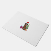 ダシュント・ダッケルウィーナー犬の醜いクリスマスセーター ドアマット (アングル)