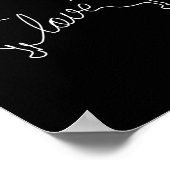 ダシュント・チウエニー・ウィーナー・ドッグ・ラブアートスケッチ ポスター (角)