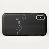 ダシュント・チウエニー・ウィーナー・ドッグ・ラブアートスケッチ Case-Mate iPhoneケース (裏面(横))