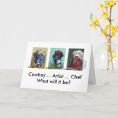 ダシュント・トリオ卒業カード カード (黄色い花)