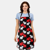 ダシュント・ドッグ エプロン (着用した状態)