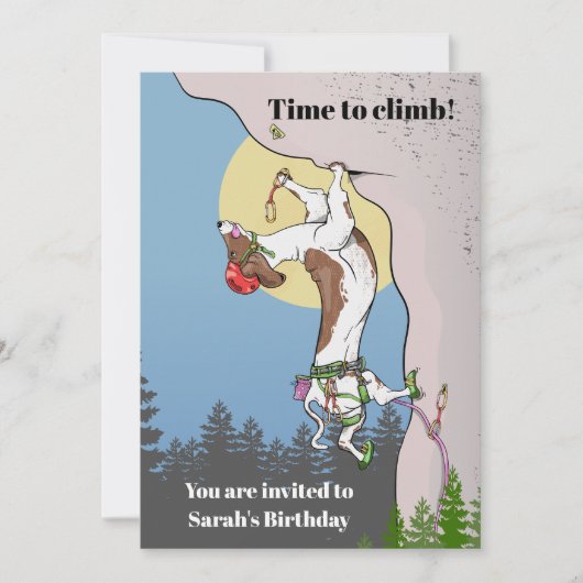 ダシュント・ドッグ・ロック登山 招待状 (正面)