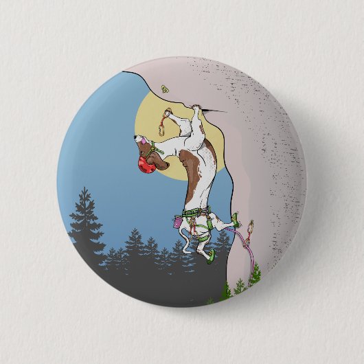 ダシュント・ドッグ・ロック登山 缶バッジ (正面)