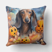 ダシュント・ハロウィンとカボチャ怖い クッション (裏面)