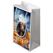 ダシュント・ハロウィンとカボチャ怖い スモールペーパーバッグ (正面アングル)