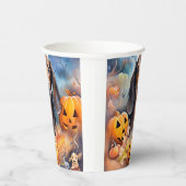 ダシュント・ハロウィンとカボチャ怖い 紙コップ (右)