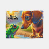 ダシュント フリースブランケット (正面(横))