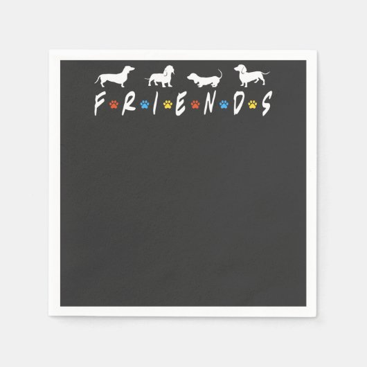 ダシュント・フレンズ スタンダードカクテルナプキン (正面)