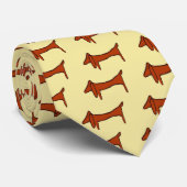 ダシュント・ブラウン・ドッグ ネクタイ (ロール)