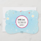 ダシュント、プグ&バードフラットホリデーカード シーズンカード (裏面)