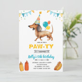 ダシュント・ホットドッグパーティの招待状 招待状 (スタンド正面)