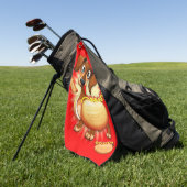 ダシュント・ホットドッグ ゴルフタオル (グリーン)