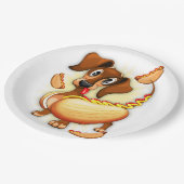 ダシュント・ホットドッグ ペーパープレート (アングル)