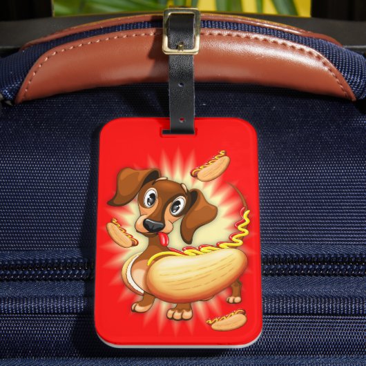ダシュント・ホットドッグ ラゲッジタグ (正面インサイチュ2)