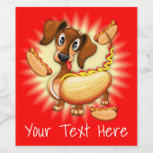 ダシュント・ホットドッグ ワインラベル (シングルラベル)