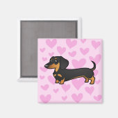 ダシュント・ラブ（滑らかなコート） マグネット (正面/裏面)