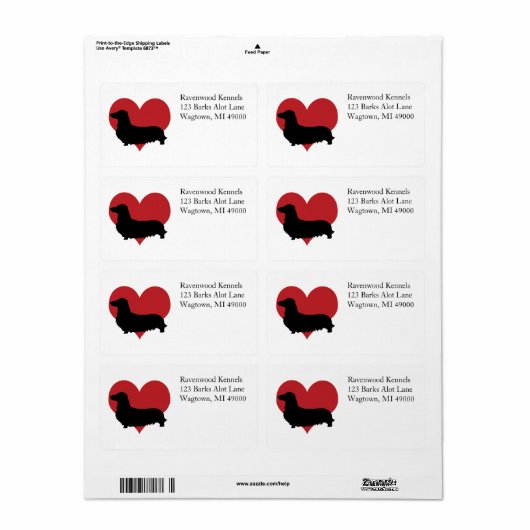 ダシュント ラベル (フルシート)