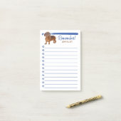 ダシュント・リトル・ドッグはリストを覚えている ポストイット (デスク上)