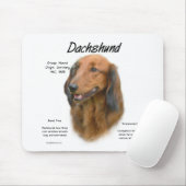 ダシュント(ロングヘア)ヒストリデザイン マウスパッド (マウス)