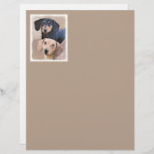 ダシュント(滑ら絵画か) - Dog Artオリジナル (正面/裏面)